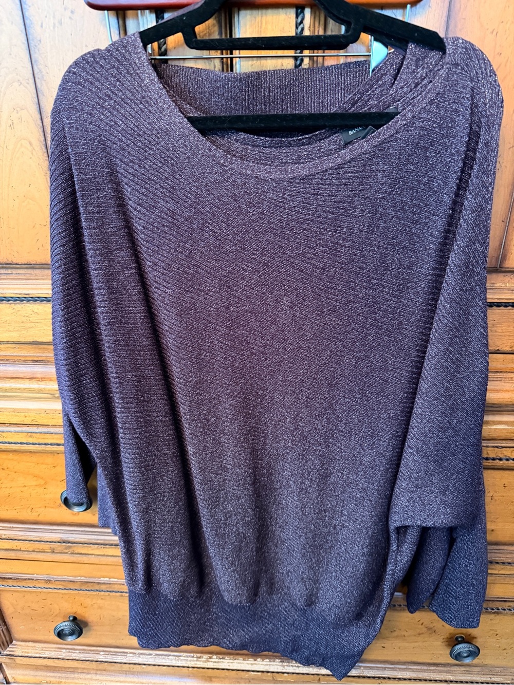 Banana Republic Factory Plum Crewneck Sweater
